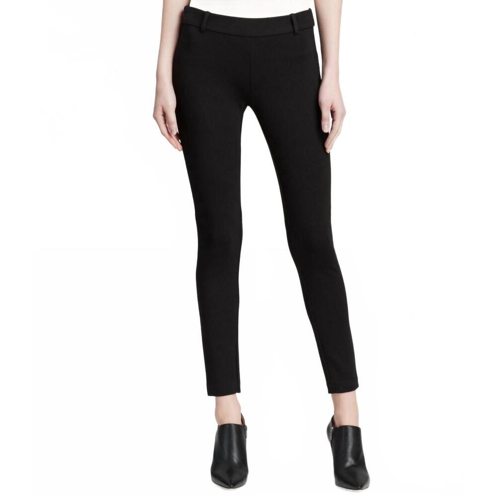 NEW AQUA women's stretch ankle pants in black